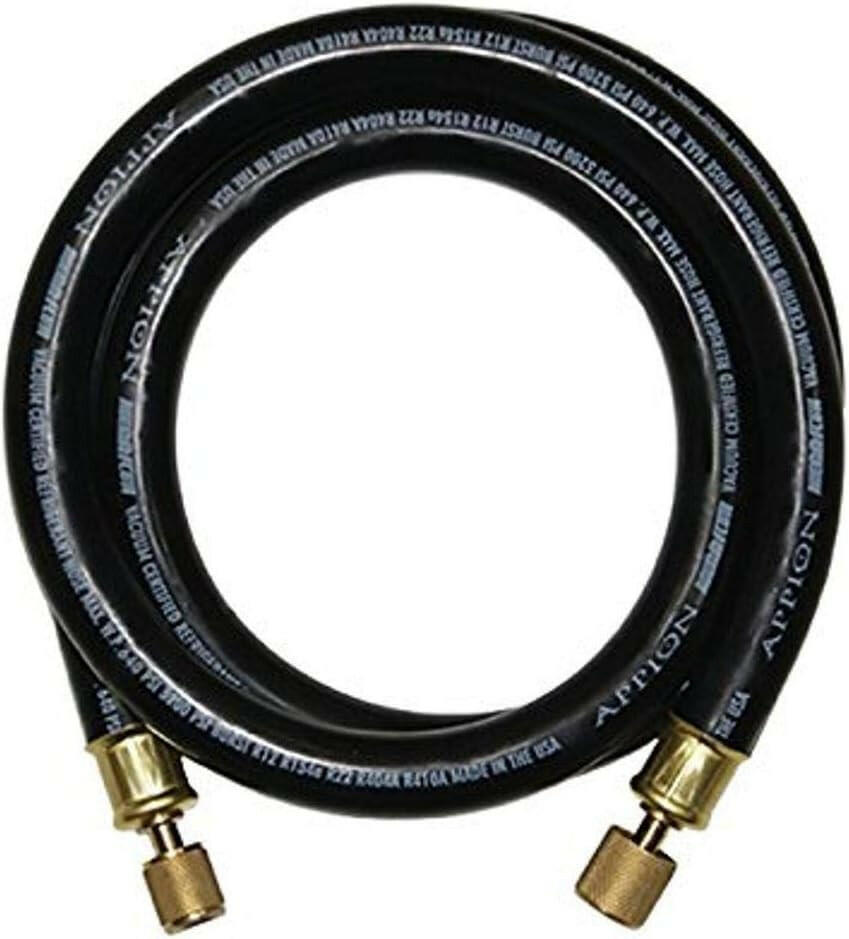 Appion MH120006EAK MegaFlow 6 ft ½″ Vacuum Hose – 1/2″ Dia, 3/8″ FL to 1/4″ FL,